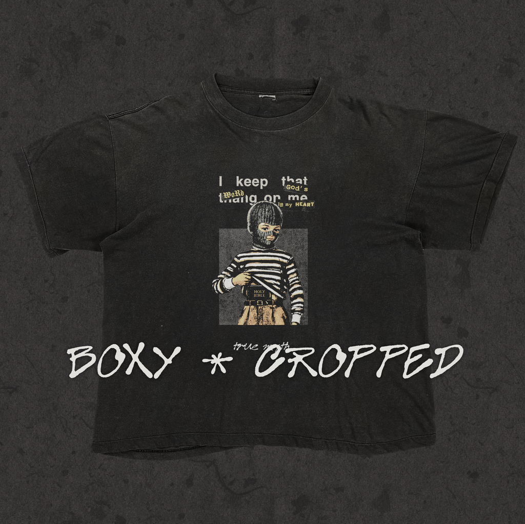 Boxy Cropped 2.0 | Concealed Carry | Faded Black