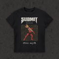 Ultra Slim Fit Body Con T-Shirt | Submit-Victory Is Surrender front