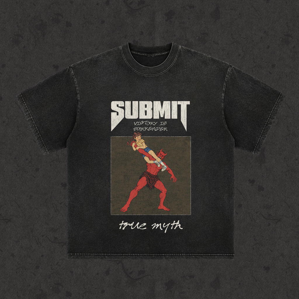 Retro Wash Loose Fit | Submit-Victory Is Surrender front