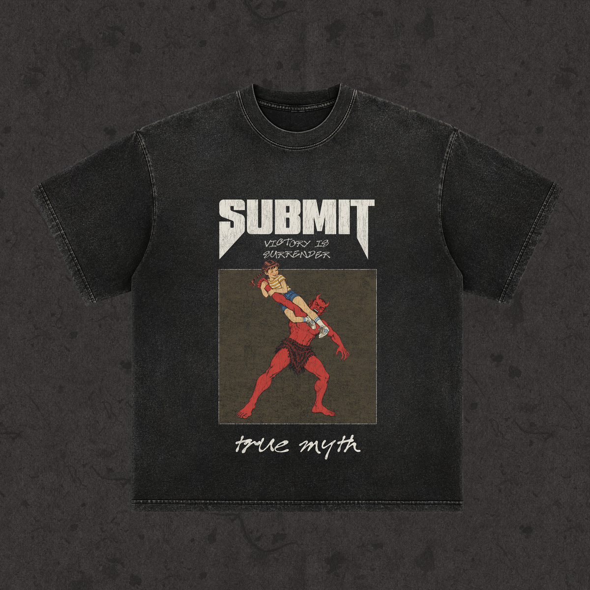 Retro Wash Loose Fit | Submit-Victory Is Surrender front